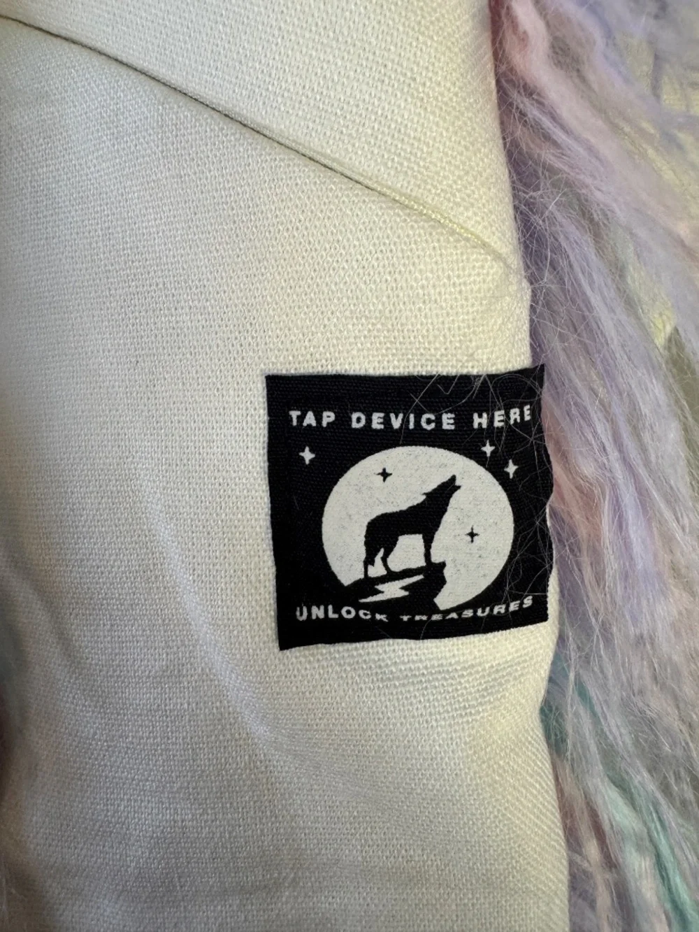 SPIRITHOODS Aurora Bunny Hood Collectors Edition Faux Fur Pastels Rave - Picture 12 of 13